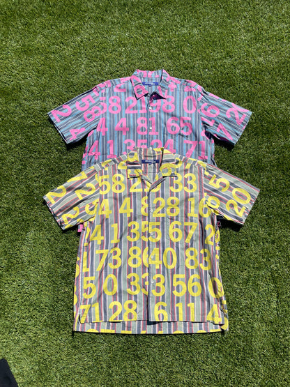 AD2002 Junya Watanabe All Over Print “Numbers” Button Up