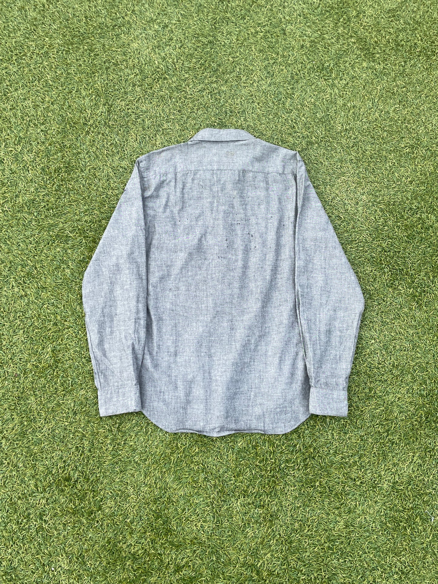 AD2002 Comme Des Garçons Cuba Painted Grey Button Up