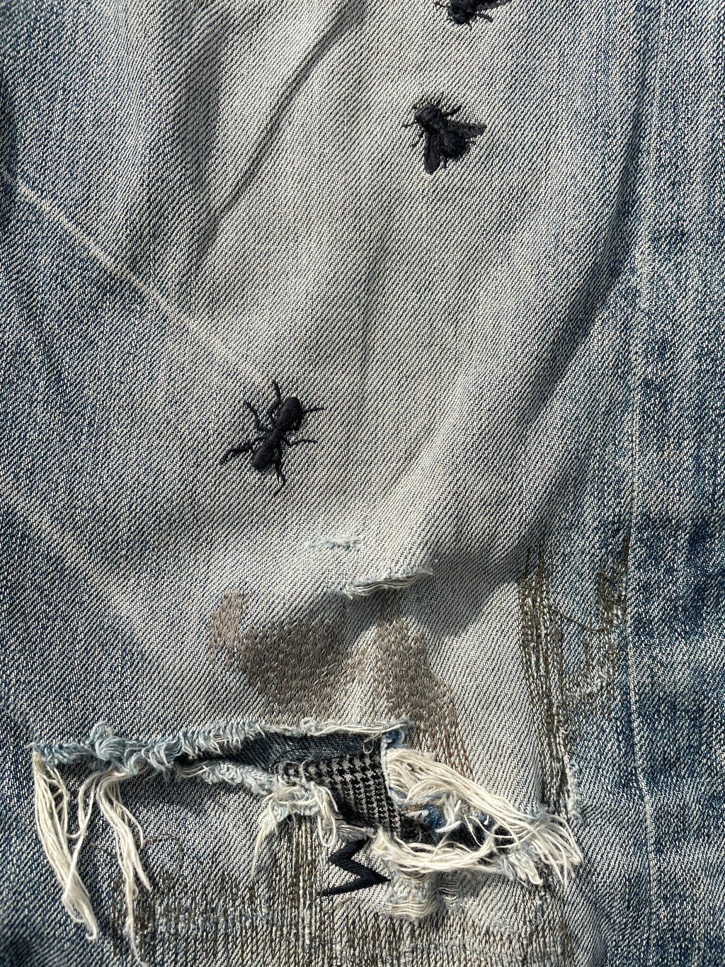 AW06 “GURUGURU” - Undercover Insects Distressed Denim