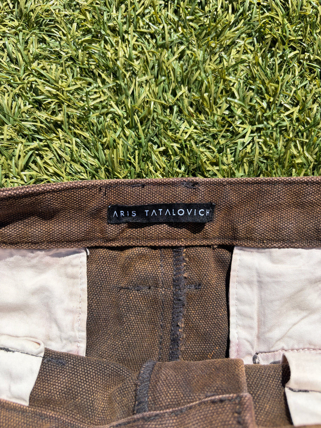 SS25 Aris Tatalovich Hybrid Wrinkled Nylon Denim