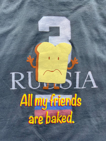 AD2018 Vetements Trompe l’oeil Russian Polo / All My Friends Are Baked T-Shirt