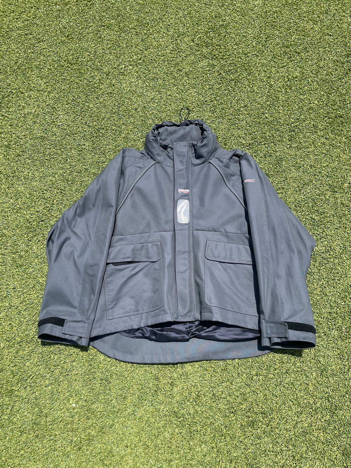 AW17 Balenciaga C-Shape Grey Campaign Parka Jacket
