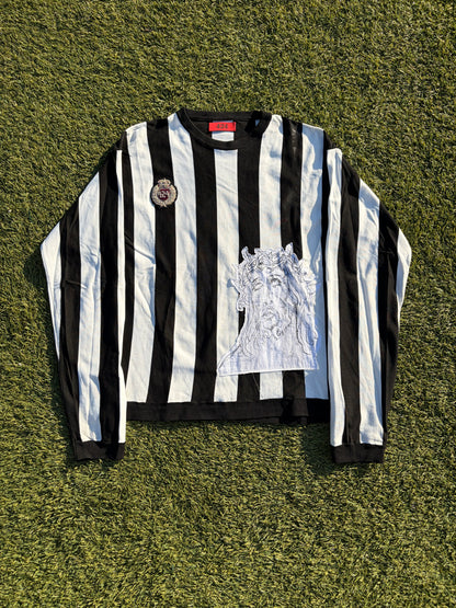 424 By Guillermo Andrade Jesus Vertical Stripe Soccer Long Sleeve