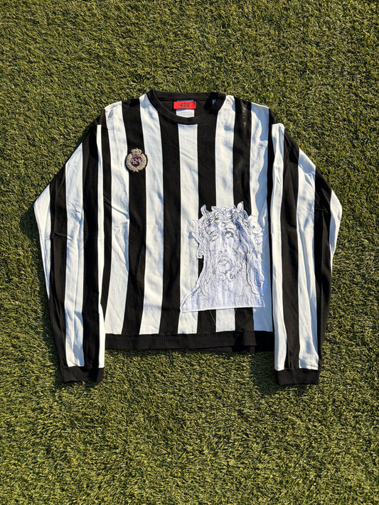 424 By Guillermo Andrade Jesus Vertical Stripe Soccer Long Sleeve