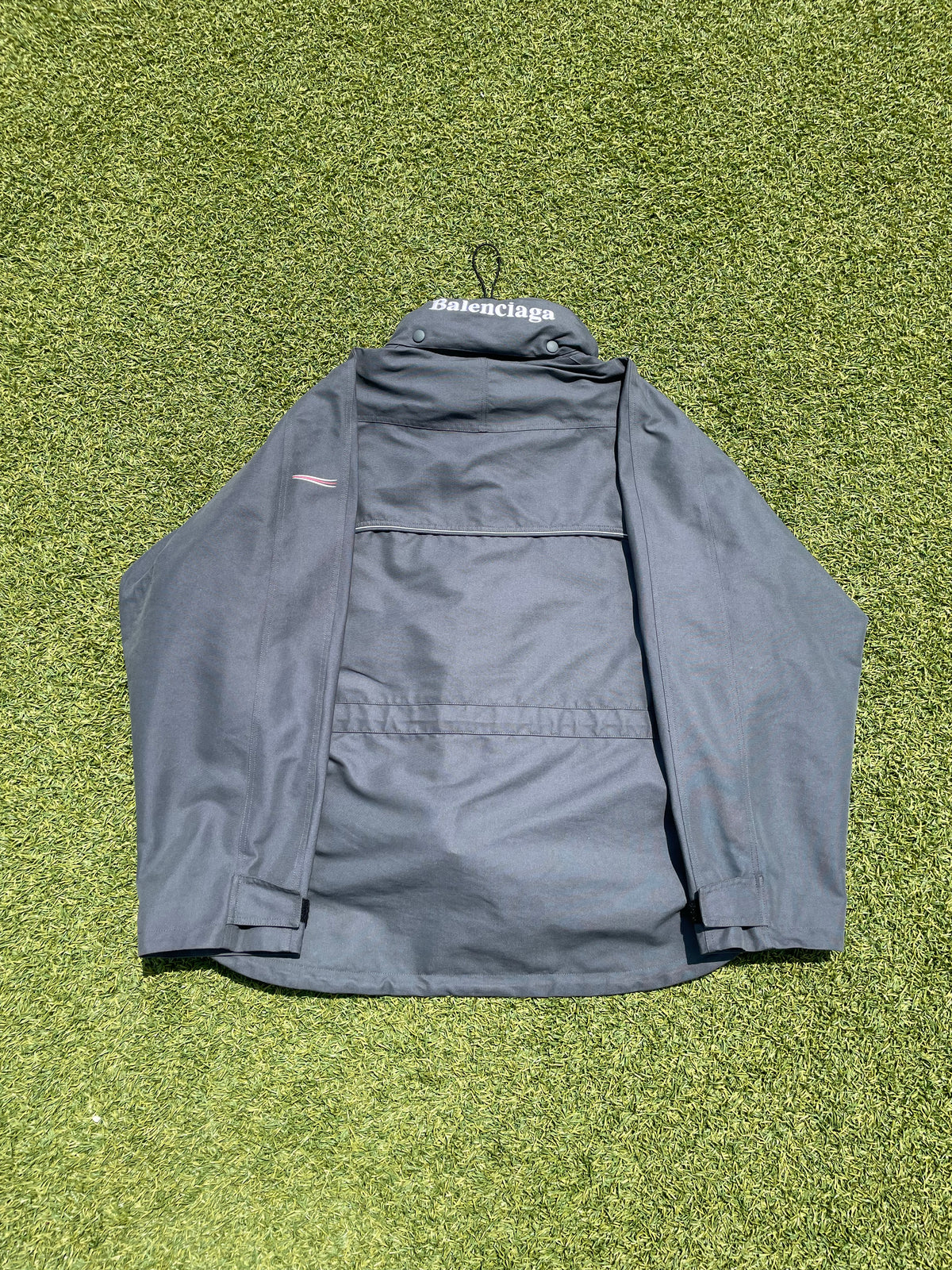 AW17 Balenciaga C-Shape Grey Campaign Parka Jacket
