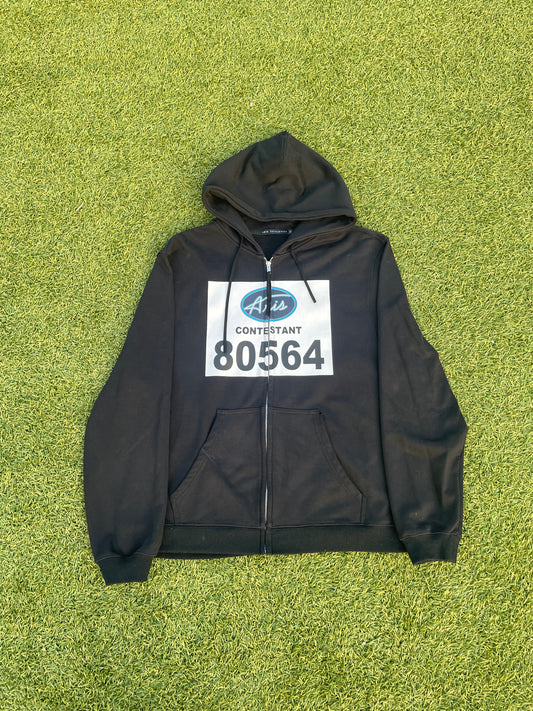 Aris Tatalovich American Idol “Contestant 80564” Black Zip Up Hoodie