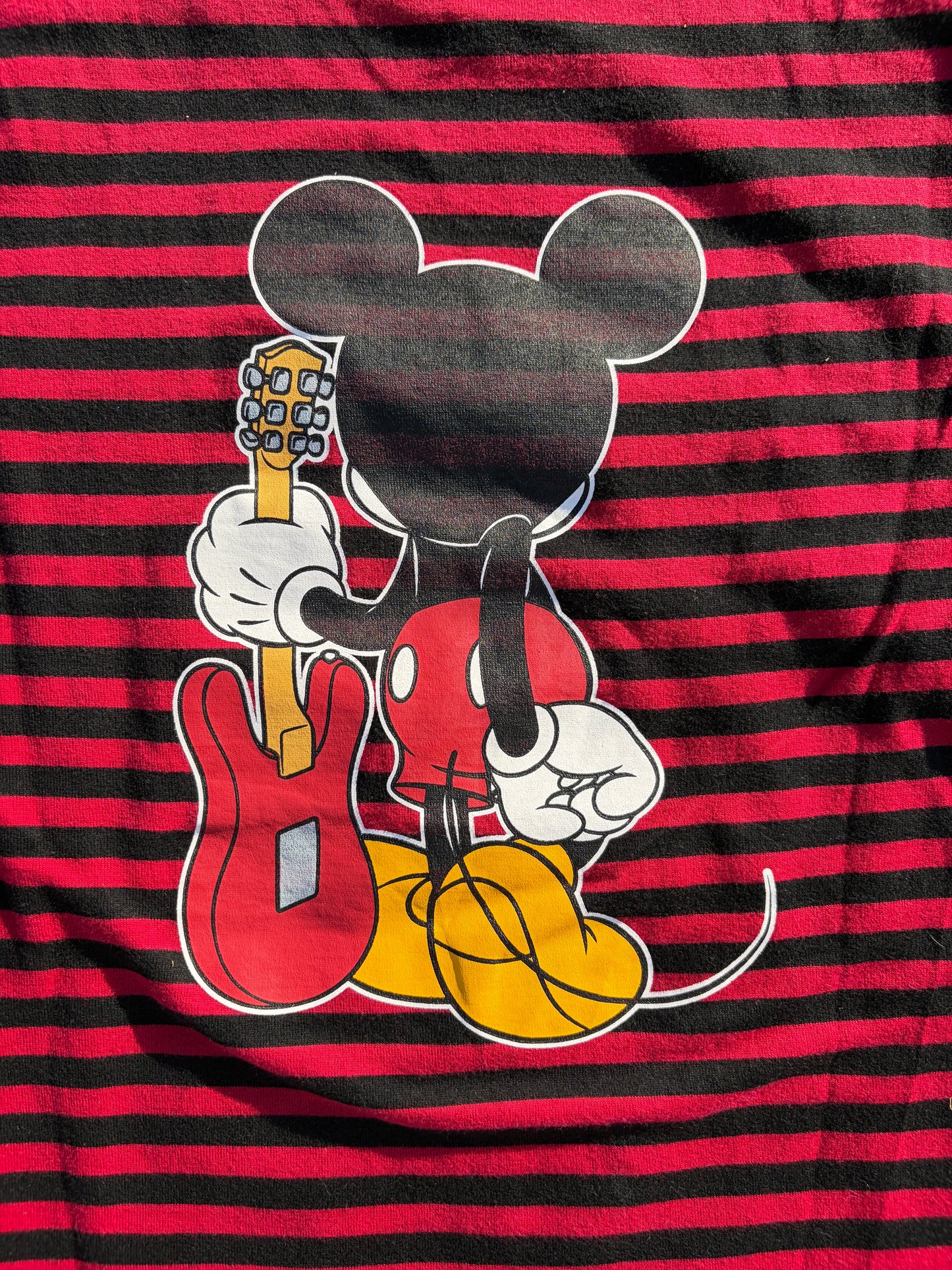 Number (N)ine Mickey Mouse Red Stripe T-Shirt