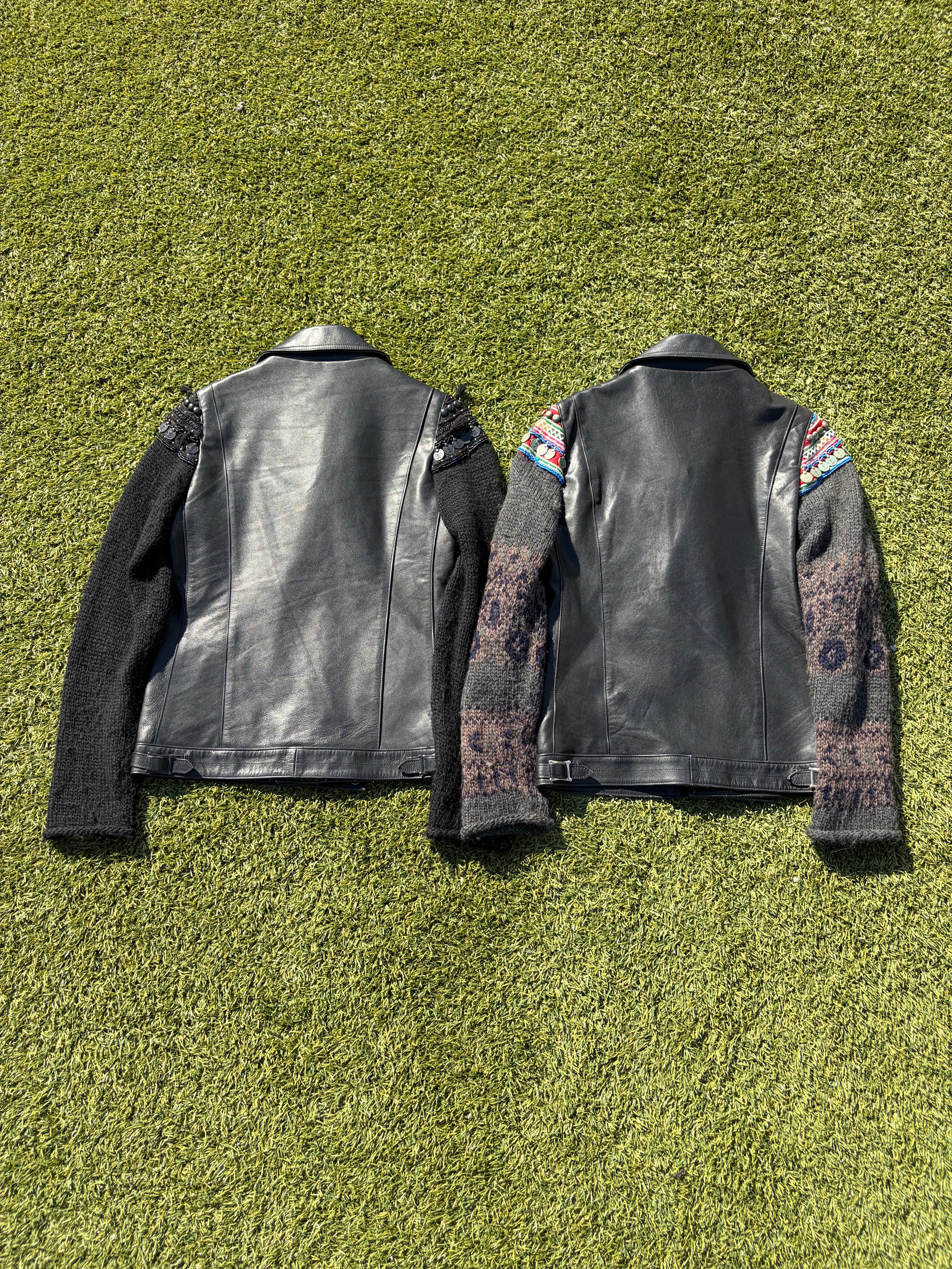 UNDERCOVER 09 AW docking fur jaket レザー AW09 “Earmuff Maniac” - Undercover Ethnic Moto Leather Jacket