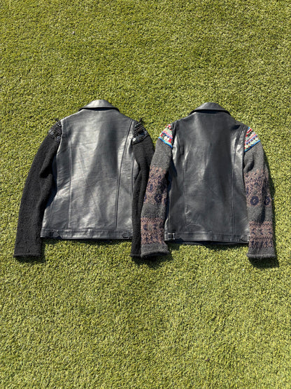 AW09 “Earmuff Maniac” - Undercover Ethnic Moto Leather Jacket