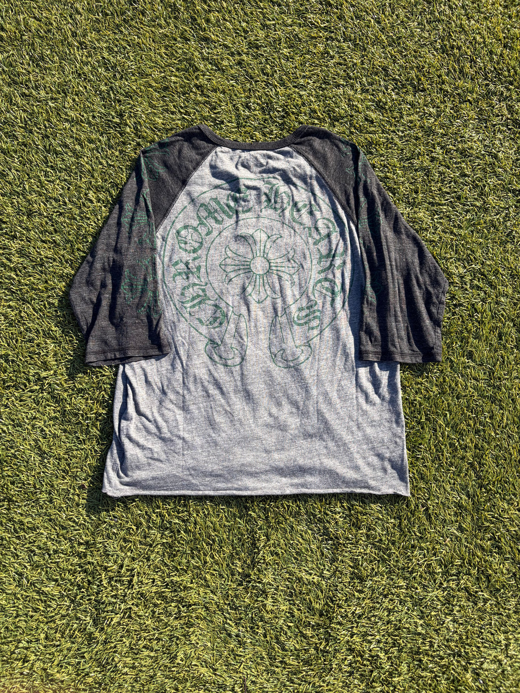 Chrome Hearts Raglan Henley Baseball T-Shirt