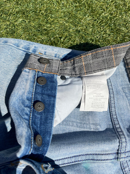 2017’ Maison Margiela Plaid Waistband Re-Edition Denim