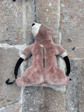 FW17 Dolce & Gabanna Brown Teddy Bear Fur Backpack