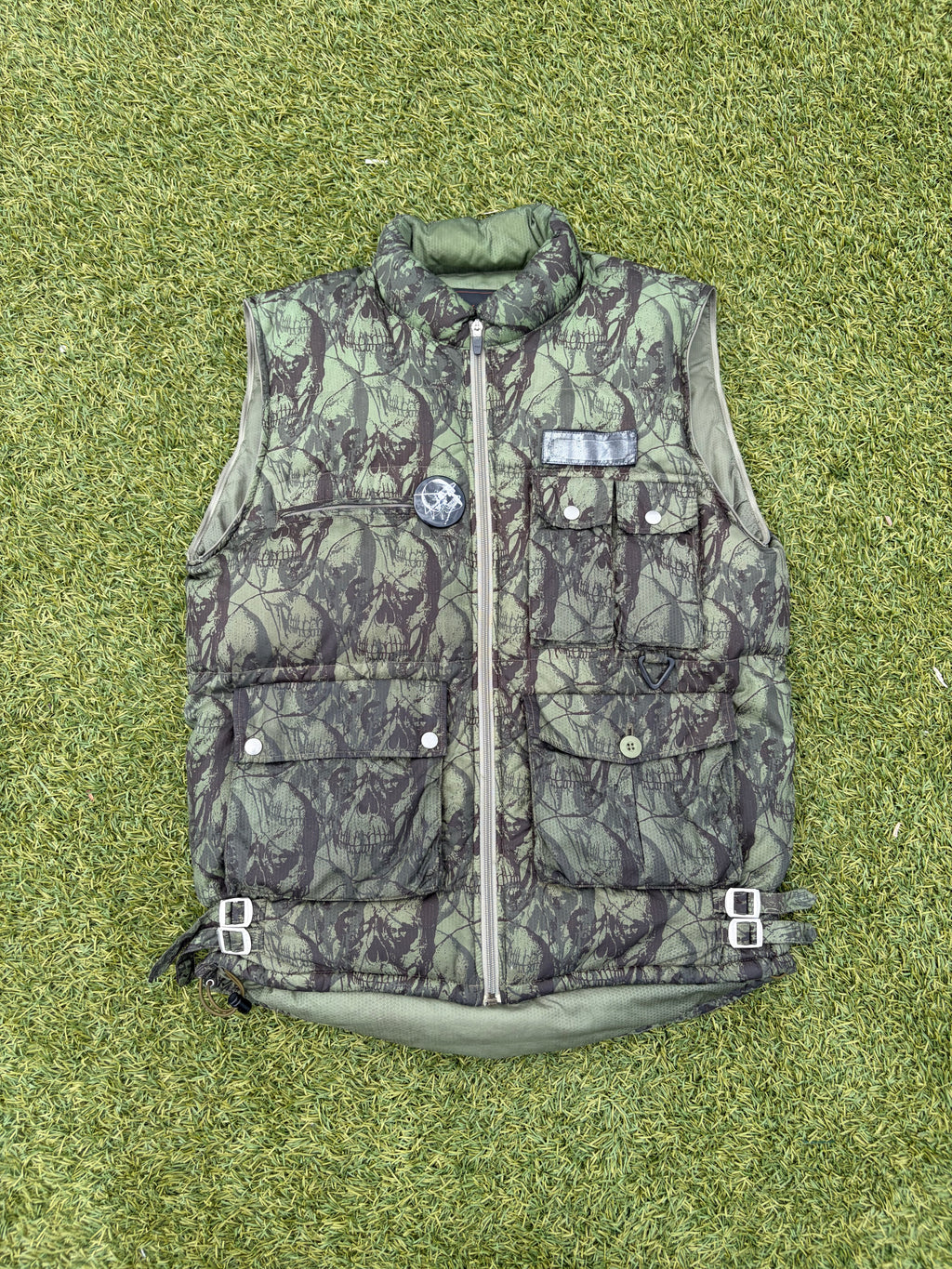 AW03 “Paperdoll” - Undercover Osama Bin Laden Skull Camo Utility Cargo Puffer Jacket