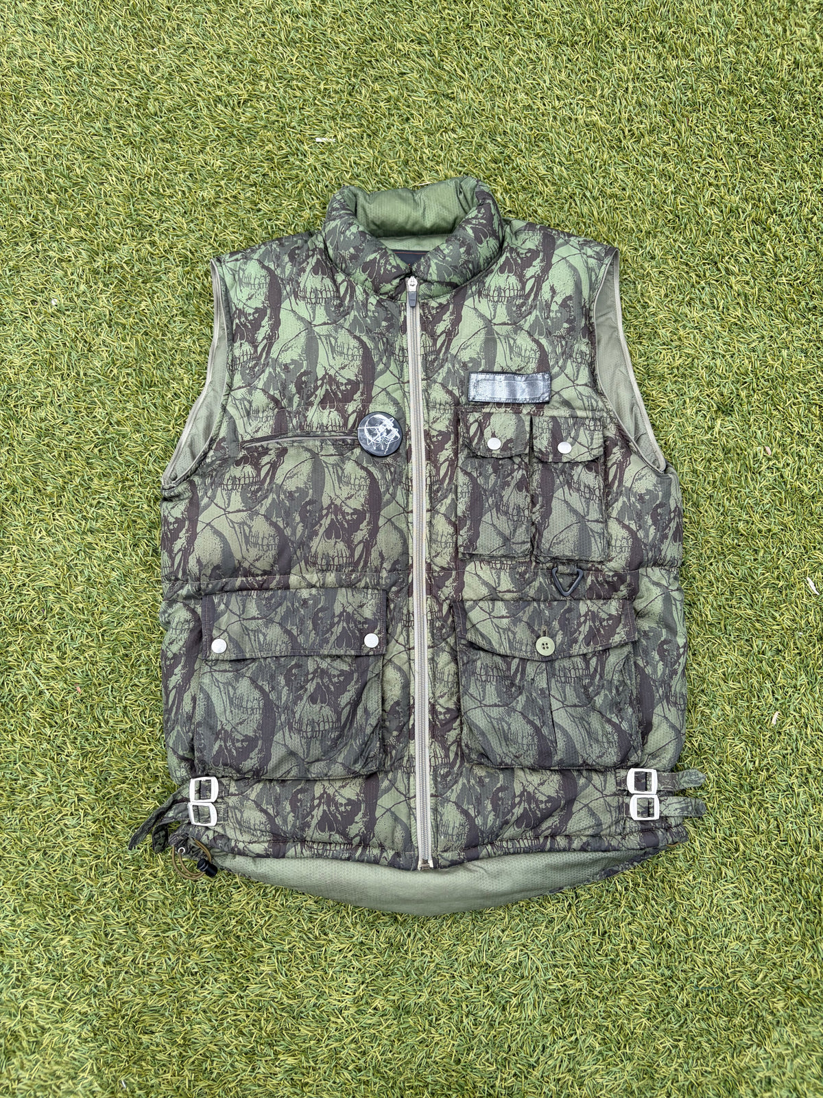 AW03 “Paperdoll” - Undercover Osama Bin Laden Skull Camo Utility Cargo Puffer Jacket