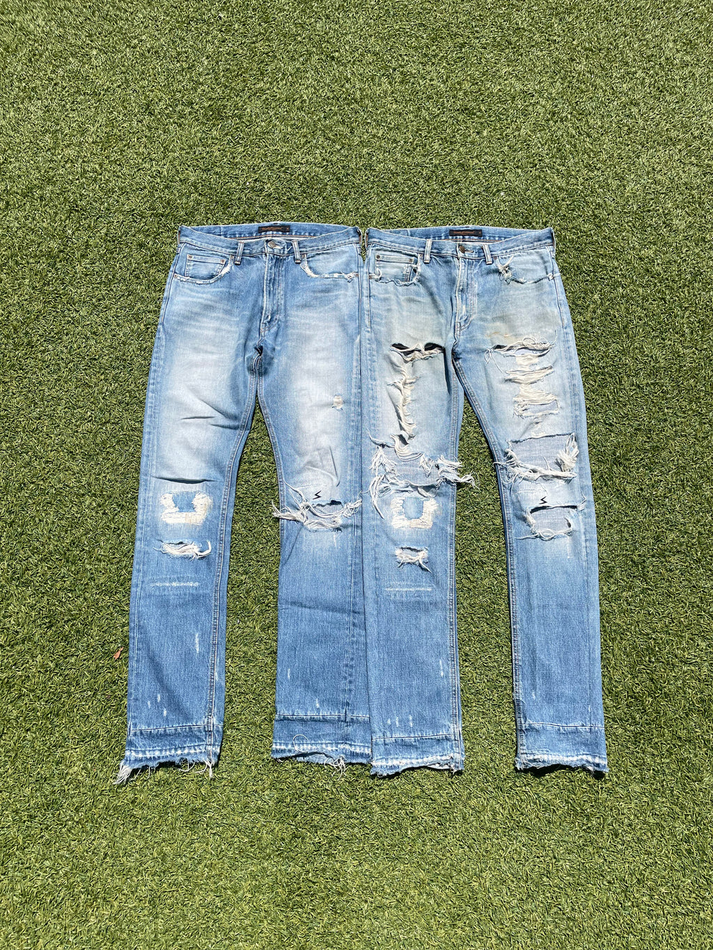 AW04 “Languid” - Undercover ‘52’ Lightwash Distressed Denim
