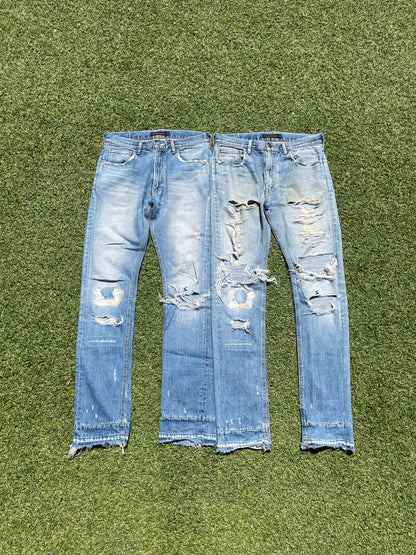 AW04 “Languid” - Undercover ‘52’ Lightwash Distressed Denim