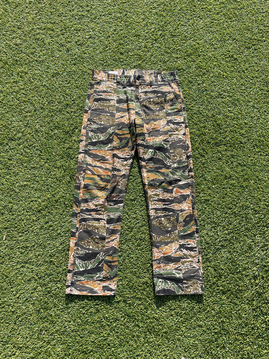 SS20 Dries Van Noten Multi Panel Tiger Camo Pant