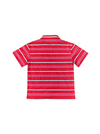 Rewind Stripe Polyester Polo