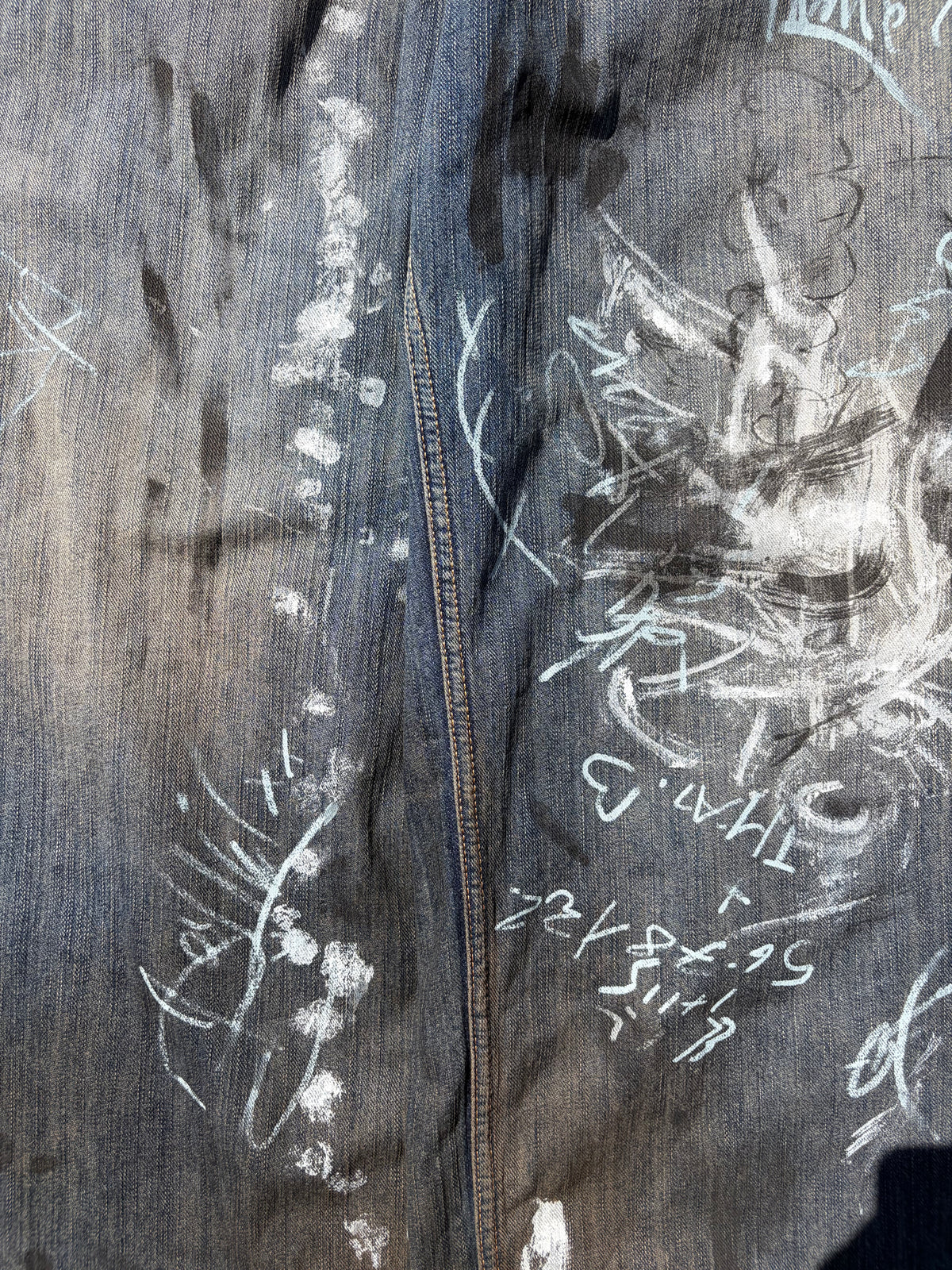 SS23 “Mudshow” - Balenciaga Graffiti Mudwash Baggy Denim