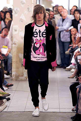 AD2009 Comme Des Garçons Homme Plus Pink Panther "ete" T-Shirt