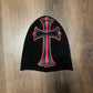 Chrome Hearts Red Cross Cashmere Mask