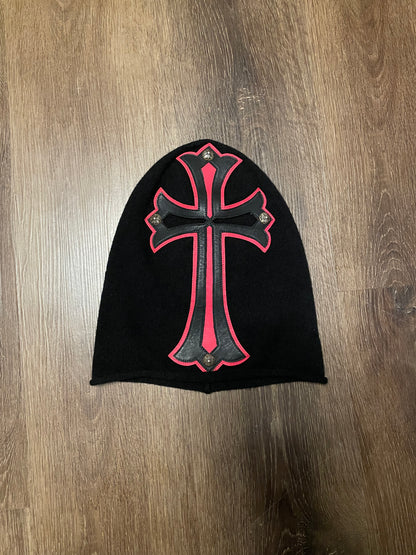 Chrome Hearts Red Cross Cashmere Mask