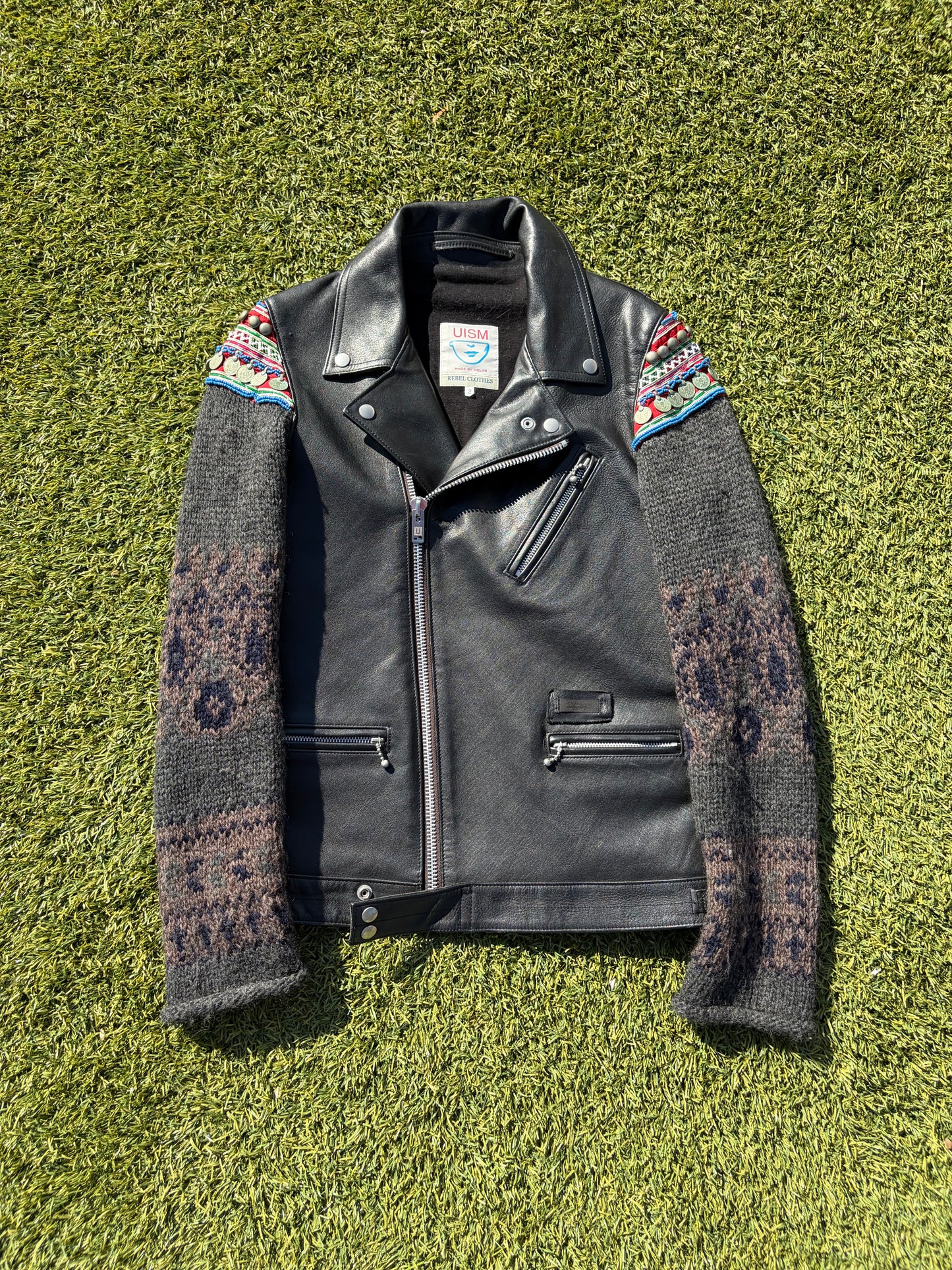 AW09 “Earmuff Maniac” - Undercover Ethnic Moto Leather Jacket