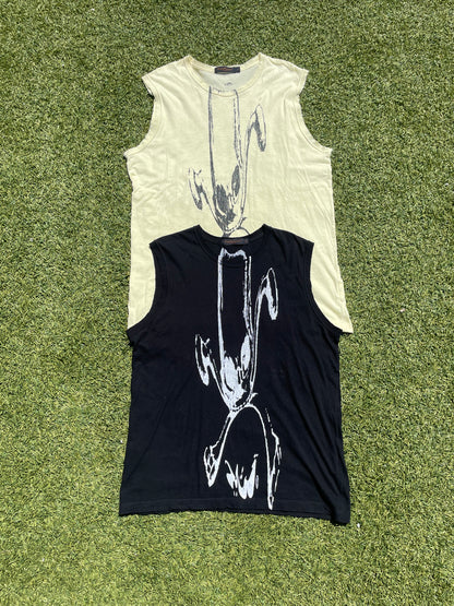 SS04 “Languid” - Undercover Arabic Skull Sleeveless Tank Top