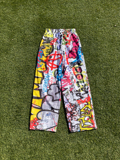 SS22 Vetements All Over Print Graffiti Pajama Trousers