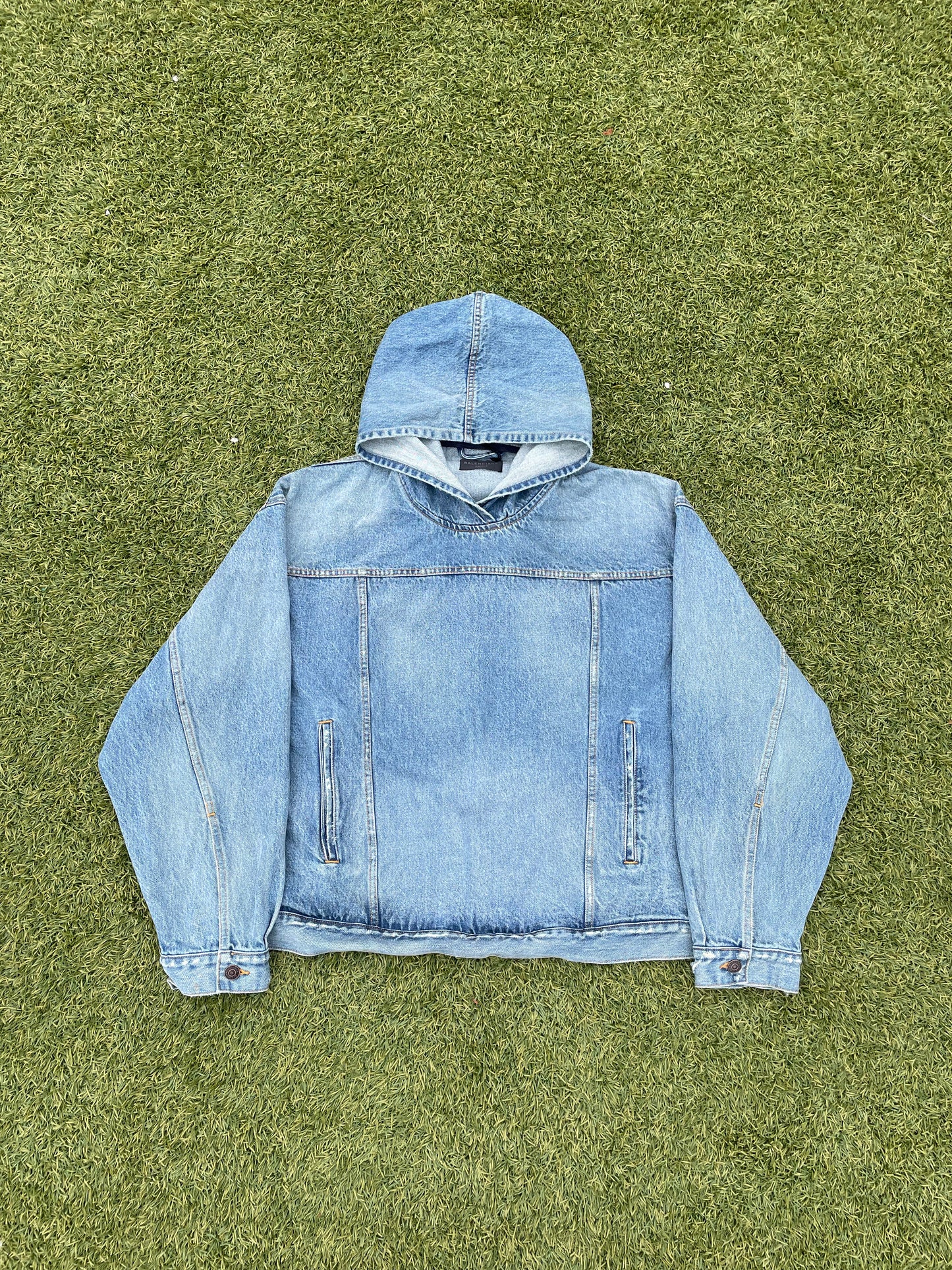 AW22 “360°” - Balenciaga Denim Pullover Hoodie