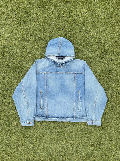 AW22 “360°” - Balenciaga Denim Pullover Hoodie