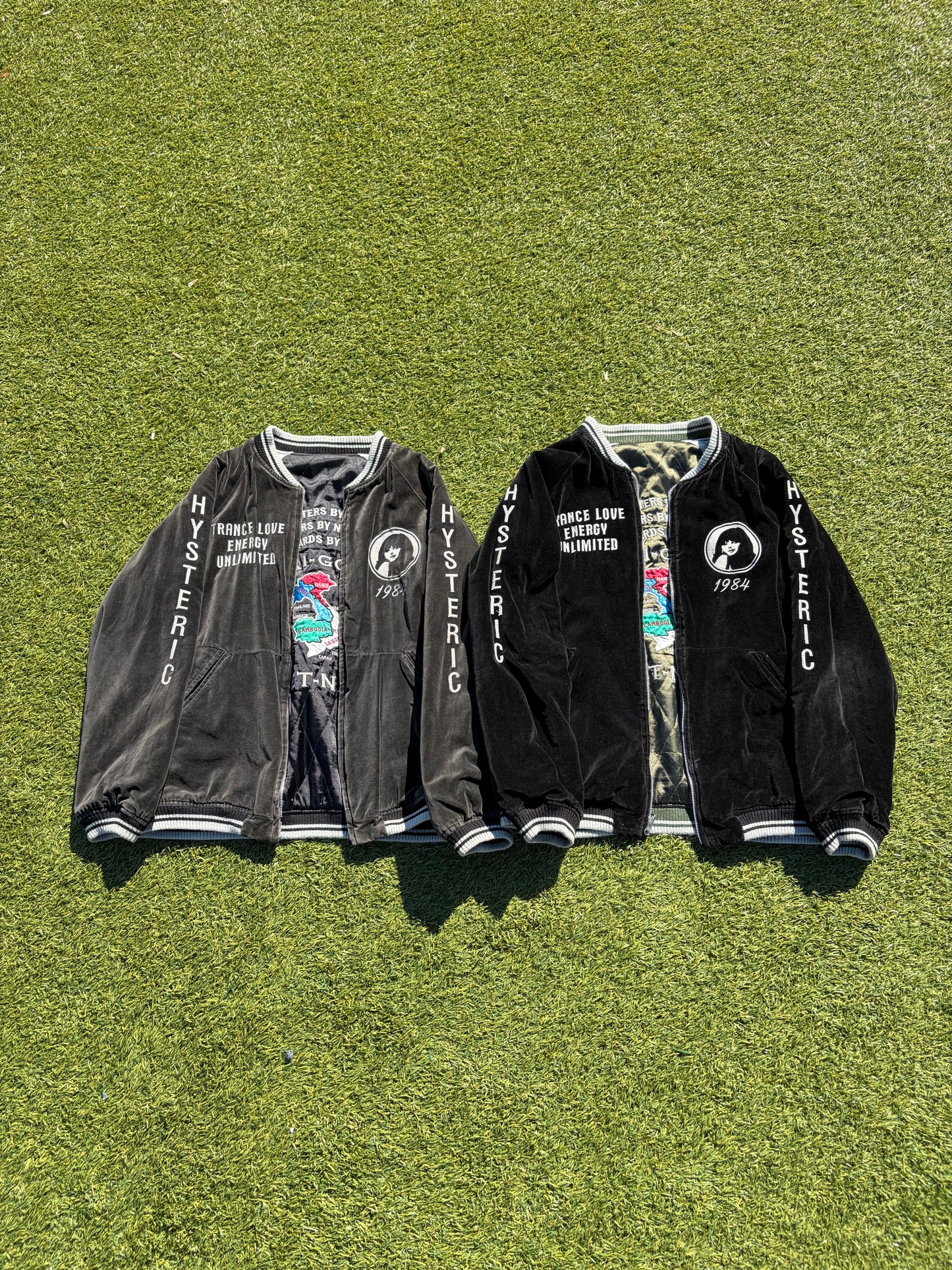 Hysteric Glamour ‘Vietnam’ Souvenir Reversible Velour Bomber Jacket 🇻🇳