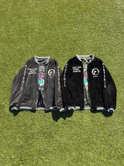 Hysteric Glamour ‘Vietnam’ Souvenir Reversible Velour Bomber Jacket 🇻🇳
