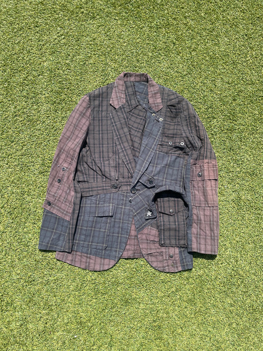 SS05 “But Beautiful ll” - Undercover Plaid Reconstructed Military Blazer