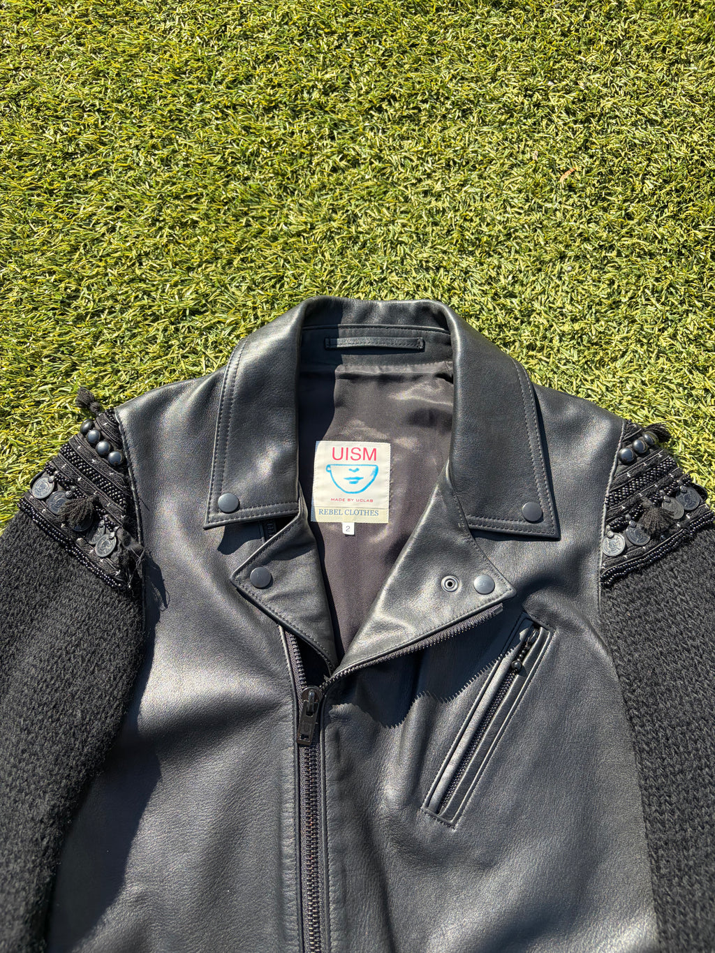 AW09 “Earmuff Maniac” - Undercover Ethnic Moto Leather Jacket