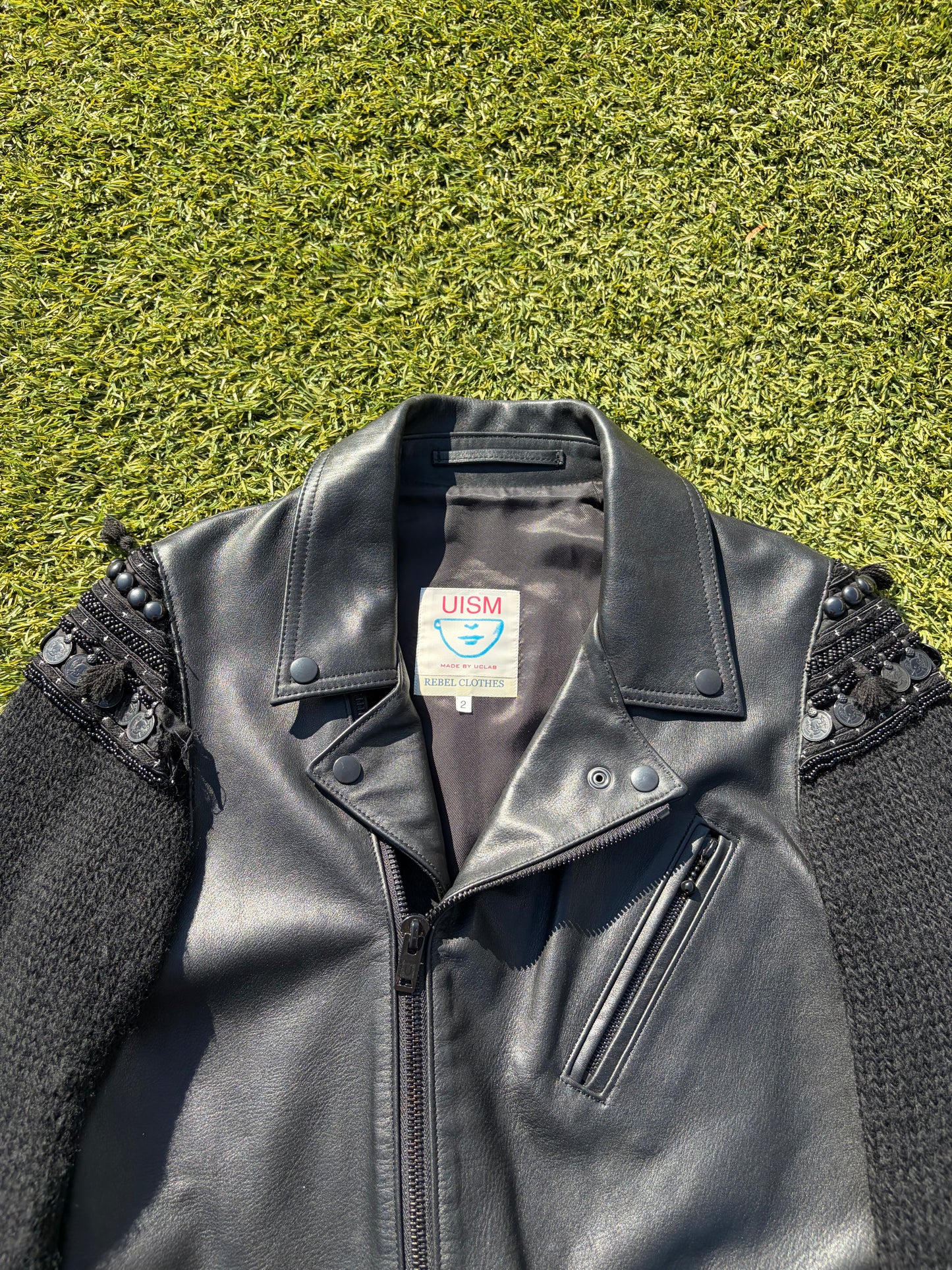 AW09 “Earmuff Maniac” - Undercover Ethnic Moto Leather Jacket