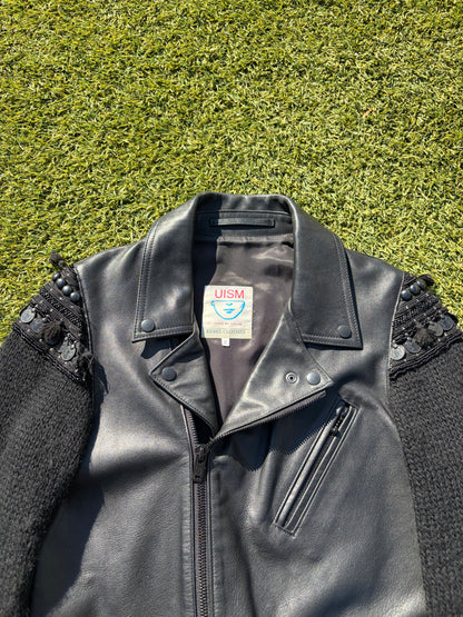 AW09 “Earmuff Maniac” - Undercover Ethnic Moto Leather Jacket
