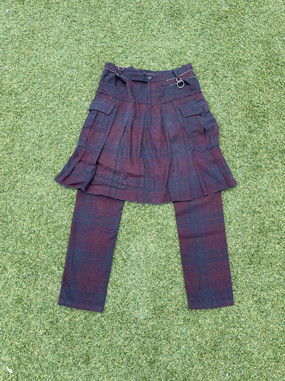 AW03 “Paperdoll” - Undercover Distressed Tartan Kilt Trousers