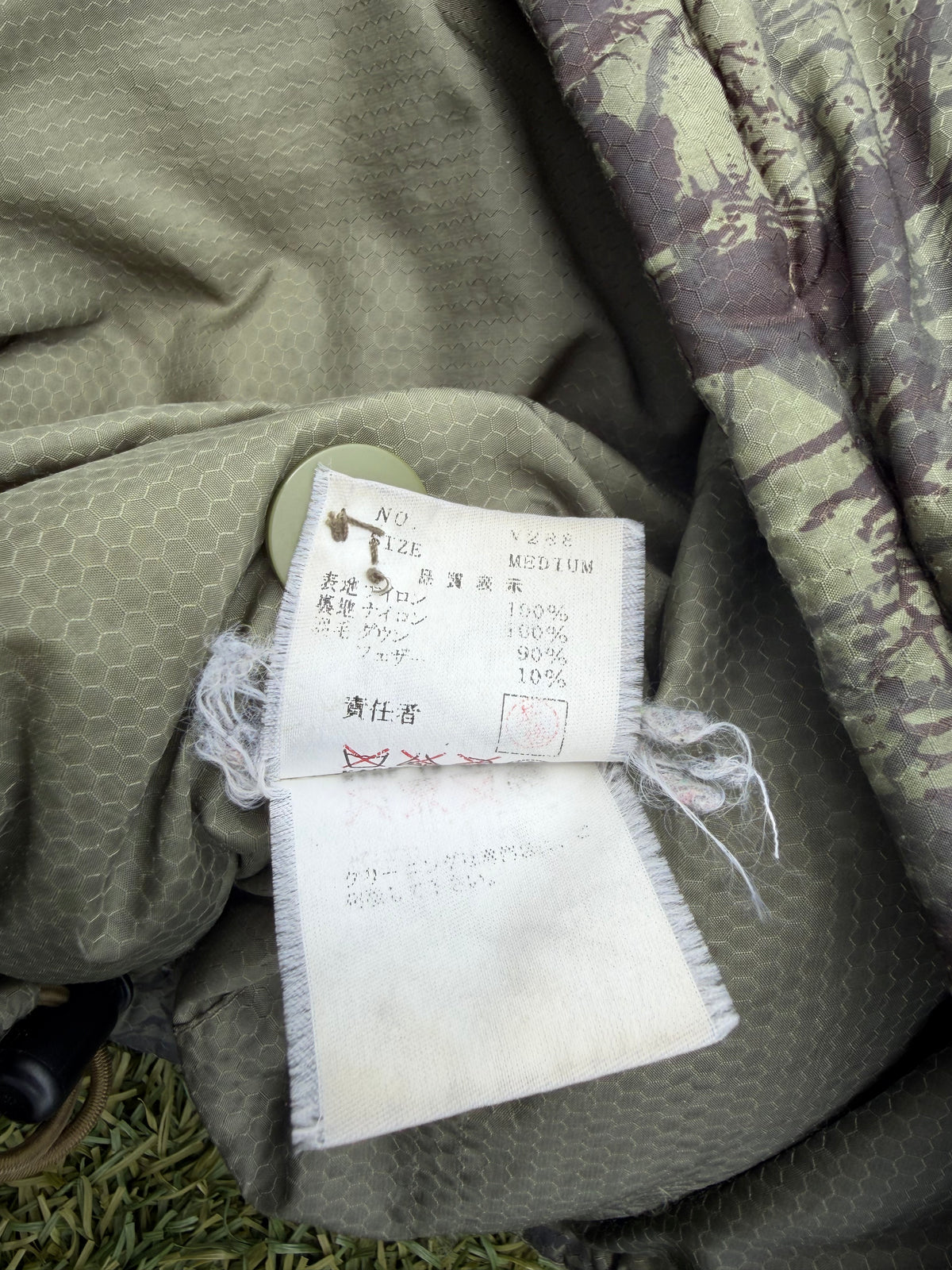 AW03 “Paperdoll” - Undercover Osama Bin Laden Skull Camo Utility Cargo Puffer Jacket