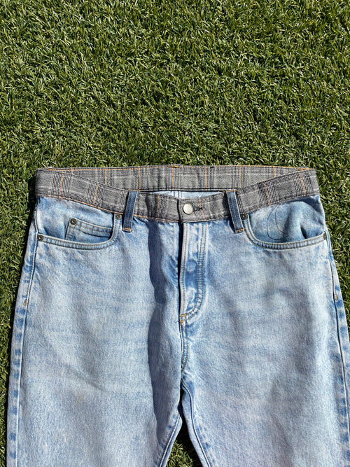 2017’ Maison Margiela Plaid Waistband Re-Edition Denim