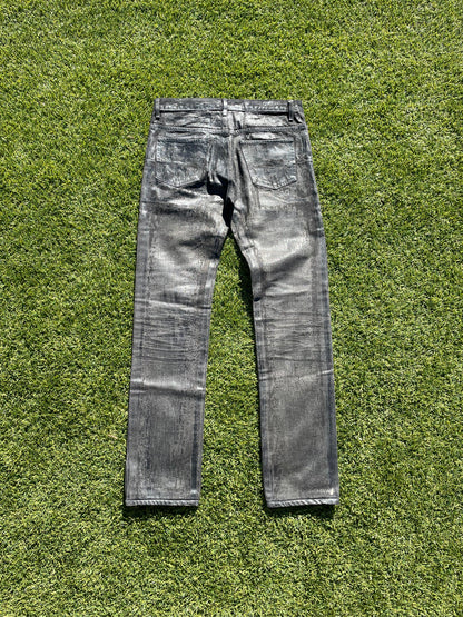 AW03 Dior Homme By Hedi Slimane Waxed Luster Denim