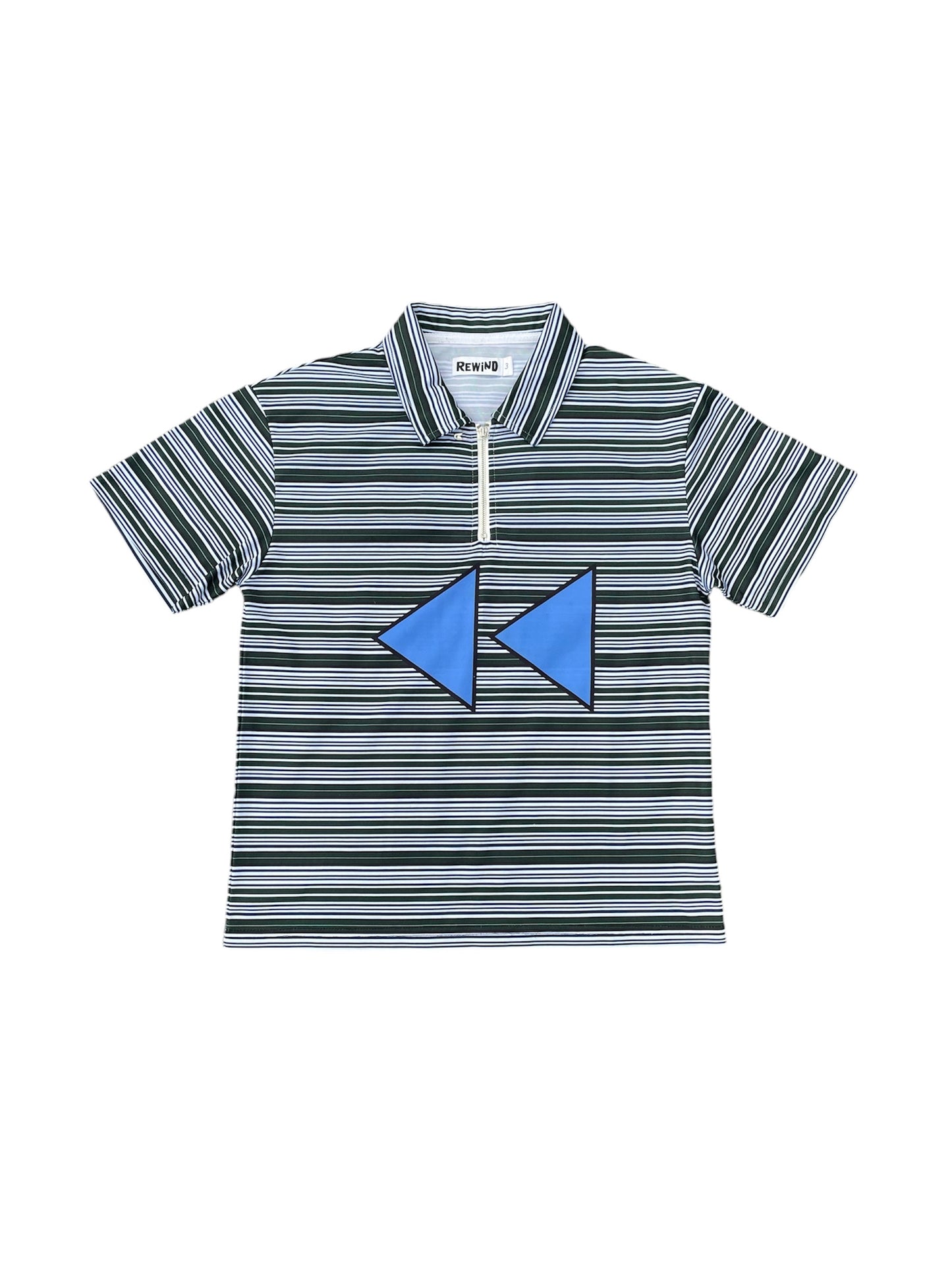 Rewind Stripe Polyester Polo