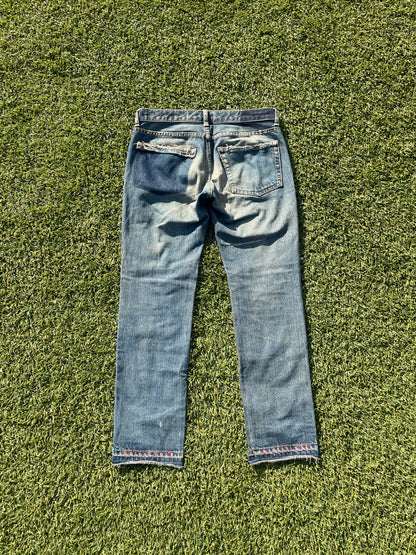 SS10 Undercover ‘68’ Red Yarn Reissue Distressed Denim