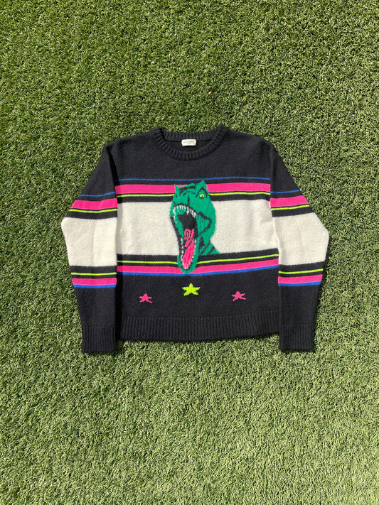 SS16 Saint Laurent By Hedi Slimane Dinosaur Wool Sweater
