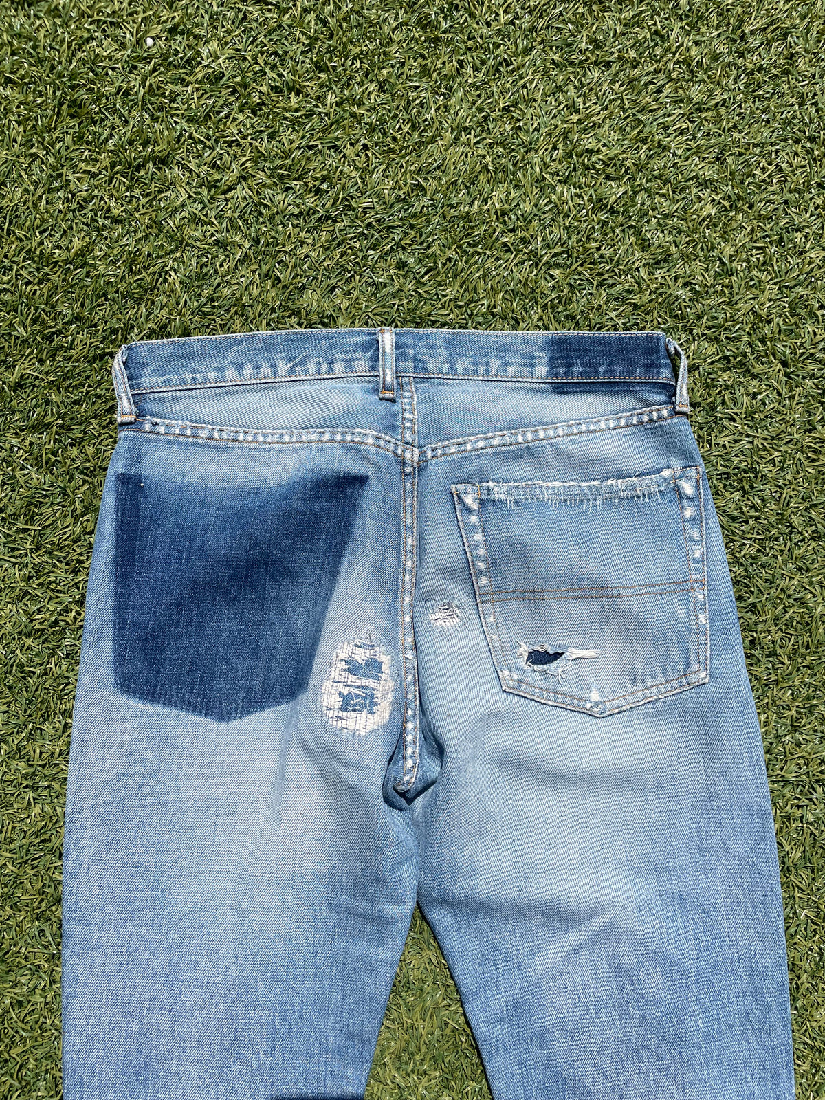 AW04 “Languid” - Undercover ‘52’ Lightwash Distressed Denim