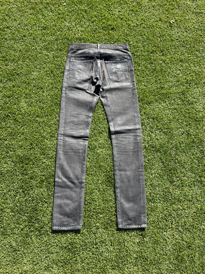 AW03 Dior Homme By Hedi Slimane Waxed Luster Denim