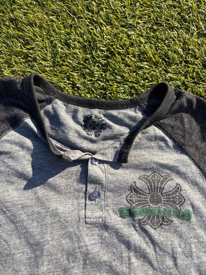 Chrome Hearts Raglan Henley Baseball T-Shirt