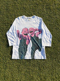 SS21 Comme Des Garçons SHIRT By Yue Minjun “Laughing Duo” 3/4 Sleeve T-Shirt