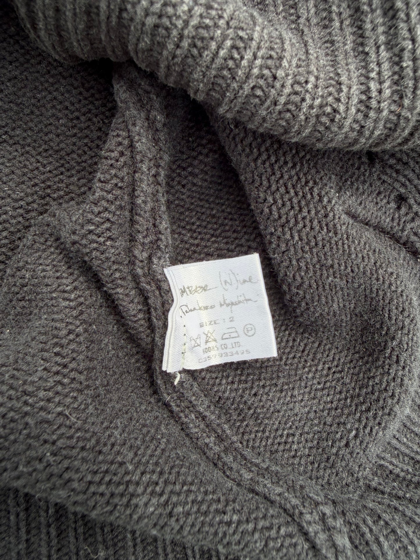 AW03 “Touch Me I’m Sick” - Number (N)ine Thermal Knit Hybrid Hoodie