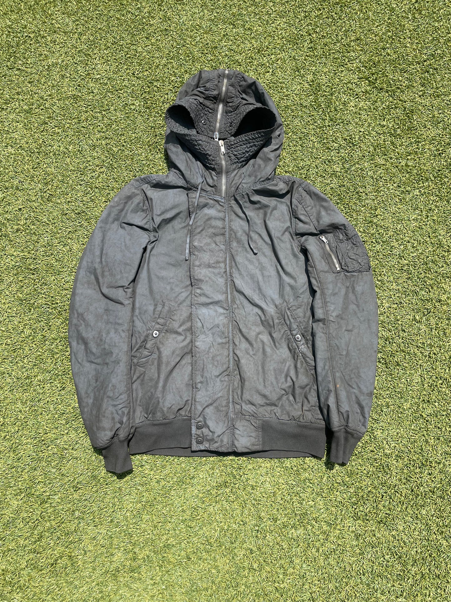 FW10 Rick Owens DRKSHDW Exploder Grey Nylon Jacket